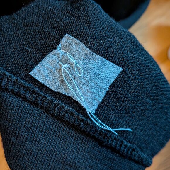 Vintage 70s Jon Michel Wool Maxi Dress Collared Dark Academia 13/14 - FLAWED - Picture 7 of 12